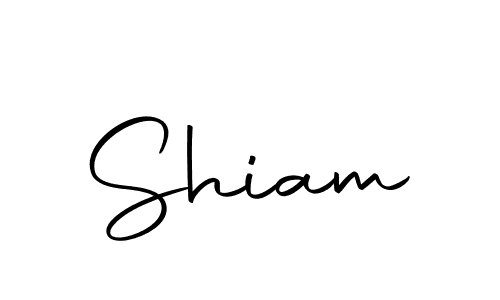 Use a signature maker to create a handwritten signature online. With this signature software, you can design (Autography-DOLnW) your own signature for name Shiam. Shiam signature style 10 images and pictures png