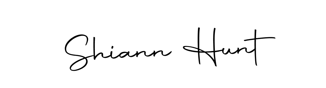 How to make Shiann Hunt name signature. Use Autography-DOLnW style for creating short signs online. This is the latest handwritten sign. Shiann Hunt signature style 10 images and pictures png