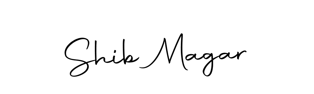 Design your own signature with our free online signature maker. With this signature software, you can create a handwritten (Autography-DOLnW) signature for name Shib Magar. Shib Magar signature style 10 images and pictures png