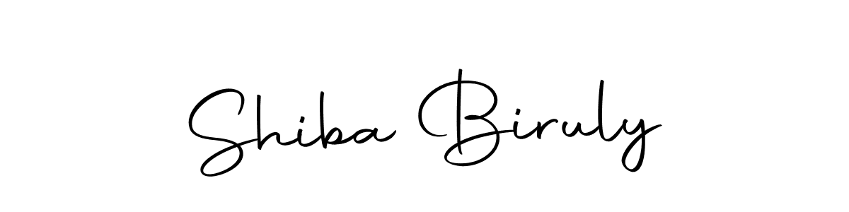 How to make Shiba Biruly name signature. Use Autography-DOLnW style for creating short signs online. This is the latest handwritten sign. Shiba Biruly signature style 10 images and pictures png