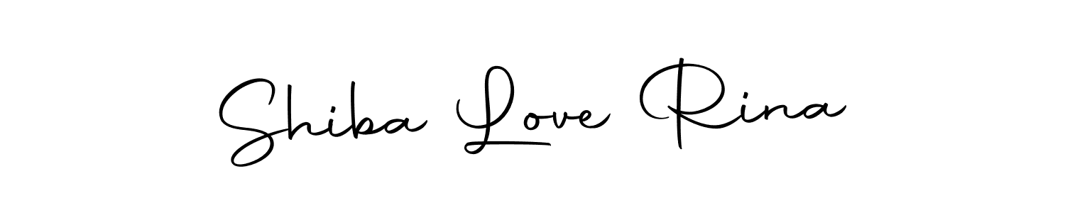 Make a beautiful signature design for name Shiba Love Rina. With this signature (Autography-DOLnW) style, you can create a handwritten signature for free. Shiba Love Rina signature style 10 images and pictures png