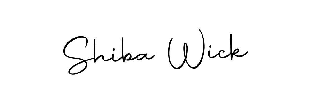 Design your own signature with our free online signature maker. With this signature software, you can create a handwritten (Autography-DOLnW) signature for name Shiba Wick. Shiba Wick signature style 10 images and pictures png