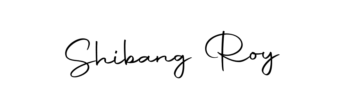 Design your own signature with our free online signature maker. With this signature software, you can create a handwritten (Autography-DOLnW) signature for name Shibang Roy. Shibang Roy signature style 10 images and pictures png