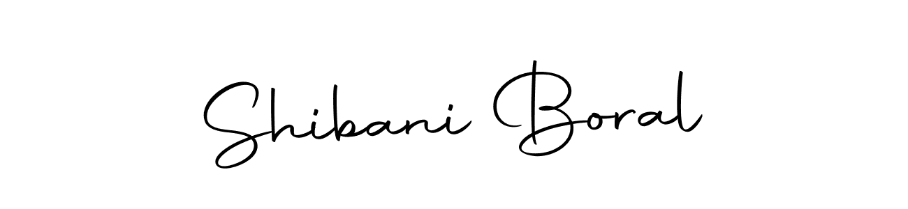 You should practise on your own different ways (Autography-DOLnW) to write your name (Shibani Boral) in signature. don't let someone else do it for you. Shibani Boral signature style 10 images and pictures png