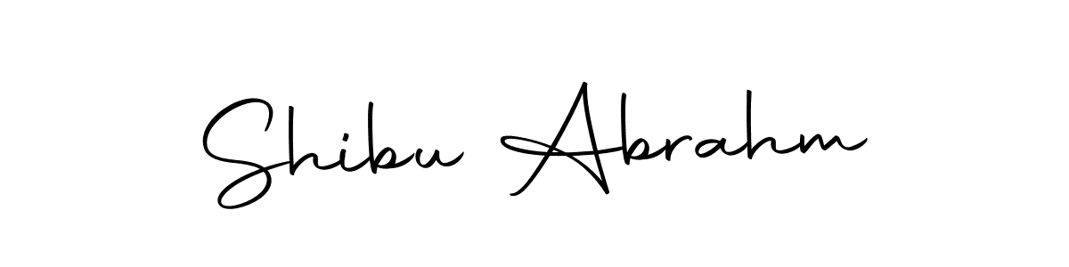 Also we have Shibu Abrahm name is the best signature style. Create professional handwritten signature collection using Autography-DOLnW autograph style. Shibu Abrahm signature style 10 images and pictures png