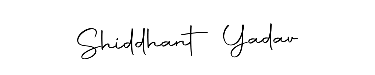 How to make Shiddhant Yadav name signature. Use Autography-DOLnW style for creating short signs online. This is the latest handwritten sign. Shiddhant Yadav signature style 10 images and pictures png