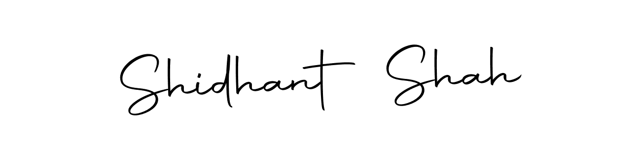 Create a beautiful signature design for name Shidhant Shah. With this signature (Autography-DOLnW) fonts, you can make a handwritten signature for free. Shidhant Shah signature style 10 images and pictures png