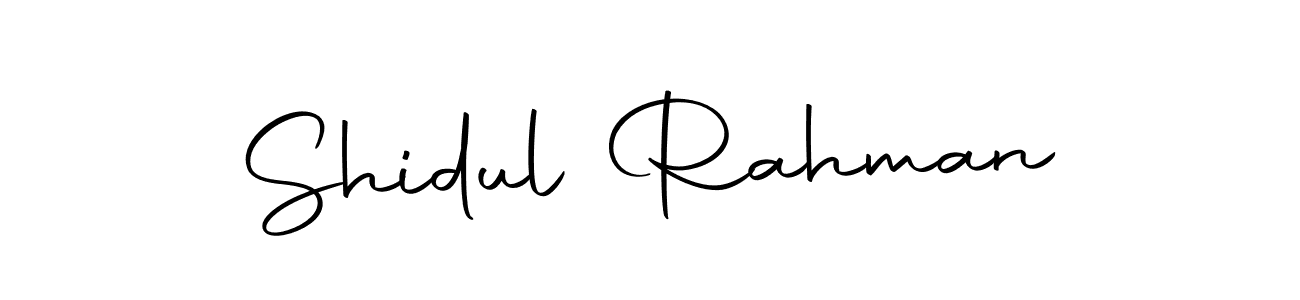 Design your own signature with our free online signature maker. With this signature software, you can create a handwritten (Autography-DOLnW) signature for name Shidul Rahman. Shidul Rahman signature style 10 images and pictures png