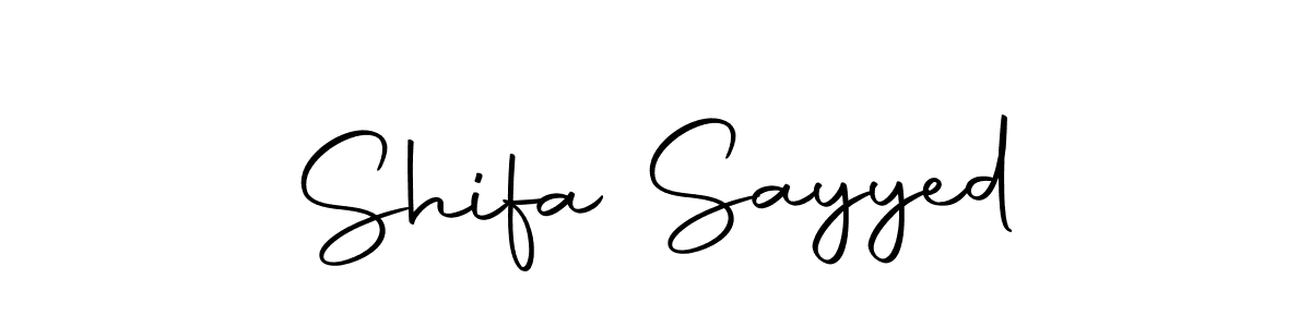 Shifa Sayyed stylish signature style. Best Handwritten Sign (Autography-DOLnW) for my name. Handwritten Signature Collection Ideas for my name Shifa Sayyed. Shifa Sayyed signature style 10 images and pictures png