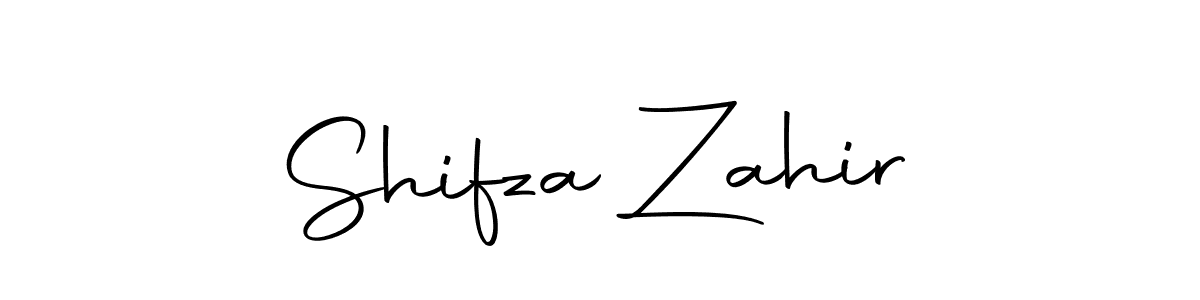 Design your own signature with our free online signature maker. With this signature software, you can create a handwritten (Autography-DOLnW) signature for name Shifza Zahir. Shifza Zahir signature style 10 images and pictures png