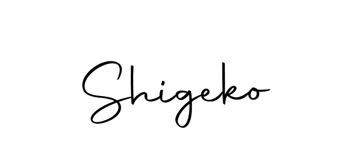 You should practise on your own different ways (Autography-DOLnW) to write your name (Shigeko) in signature. don't let someone else do it for you. Shigeko signature style 10 images and pictures png
