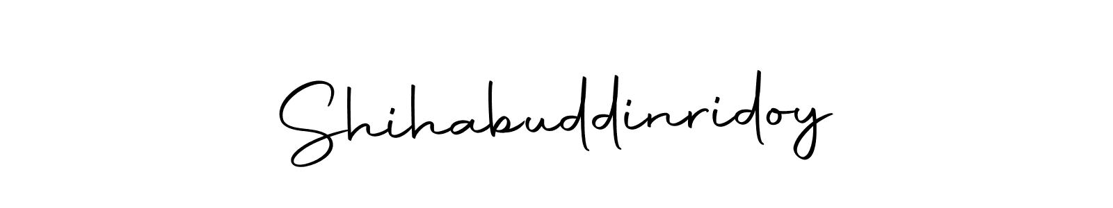 Design your own signature with our free online signature maker. With this signature software, you can create a handwritten (Autography-DOLnW) signature for name Shihabuddinridoy. Shihabuddinridoy signature style 10 images and pictures png