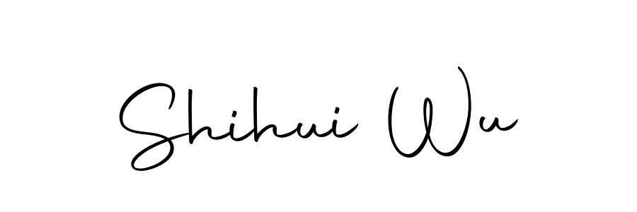 Shihui Wu stylish signature style. Best Handwritten Sign (Autography-DOLnW) for my name. Handwritten Signature Collection Ideas for my name Shihui Wu. Shihui Wu signature style 10 images and pictures png