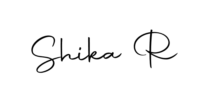 You should practise on your own different ways (Autography-DOLnW) to write your name (Shika R) in signature. don't let someone else do it for you. Shika R signature style 10 images and pictures png