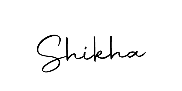 Make a beautiful signature design for name Shikha. Use this online signature maker to create a handwritten signature for free. Shikha signature style 10 images and pictures png