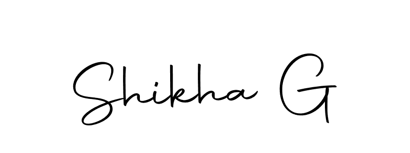 Shikha G stylish signature style. Best Handwritten Sign (Autography-DOLnW) for my name. Handwritten Signature Collection Ideas for my name Shikha G. Shikha G signature style 10 images and pictures png