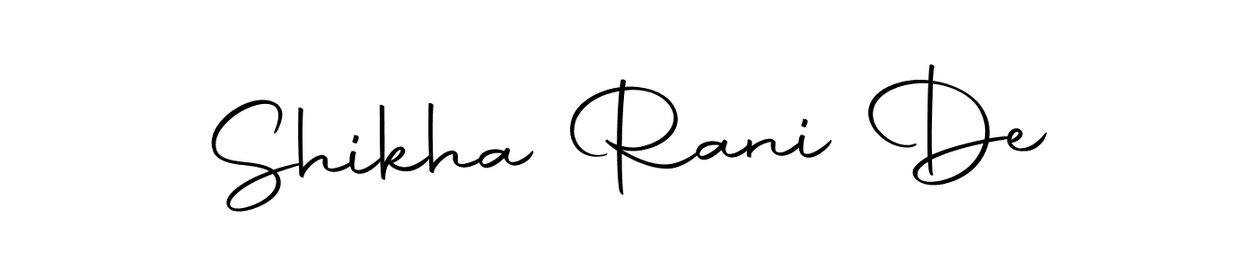 Autography-DOLnW is a professional signature style that is perfect for those who want to add a touch of class to their signature. It is also a great choice for those who want to make their signature more unique. Get Shikha Rani De name to fancy signature for free. Shikha Rani De signature style 10 images and pictures png