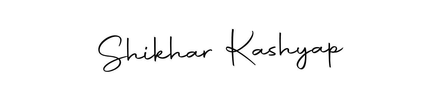 Create a beautiful signature design for name Shikhar Kashyap. With this signature (Autography-DOLnW) fonts, you can make a handwritten signature for free. Shikhar Kashyap signature style 10 images and pictures png