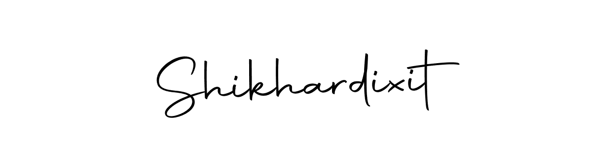 You should practise on your own different ways (Autography-DOLnW) to write your name (Shikhardixit) in signature. don't let someone else do it for you. Shikhardixit signature style 10 images and pictures png