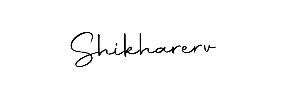 You should practise on your own different ways (Autography-DOLnW) to write your name (Shikharerv) in signature. don't let someone else do it for you. Shikharerv signature style 10 images and pictures png