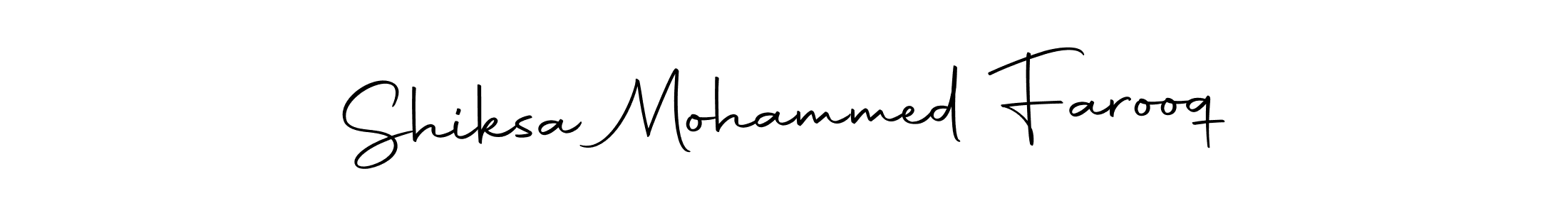 Use a signature maker to create a handwritten signature online. With this signature software, you can design (Autography-DOLnW) your own signature for name Shiksa Mohammed Farooq. Shiksa Mohammed Farooq signature style 10 images and pictures png