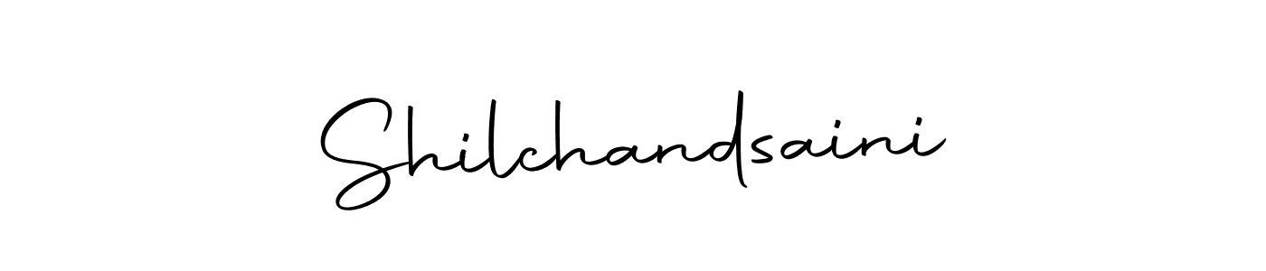 How to make Shilchandsaini name signature. Use Autography-DOLnW style for creating short signs online. This is the latest handwritten sign. Shilchandsaini signature style 10 images and pictures png