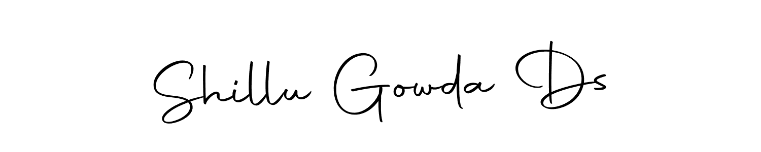 How to make Shillu Gowda Ds signature? Autography-DOLnW is a professional autograph style. Create handwritten signature for Shillu Gowda Ds name. Shillu Gowda Ds signature style 10 images and pictures png