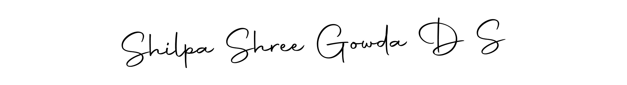 You can use this online signature creator to create a handwritten signature for the name Shilpa Shree Gowda D S. This is the best online autograph maker. Shilpa Shree Gowda D S signature style 10 images and pictures png