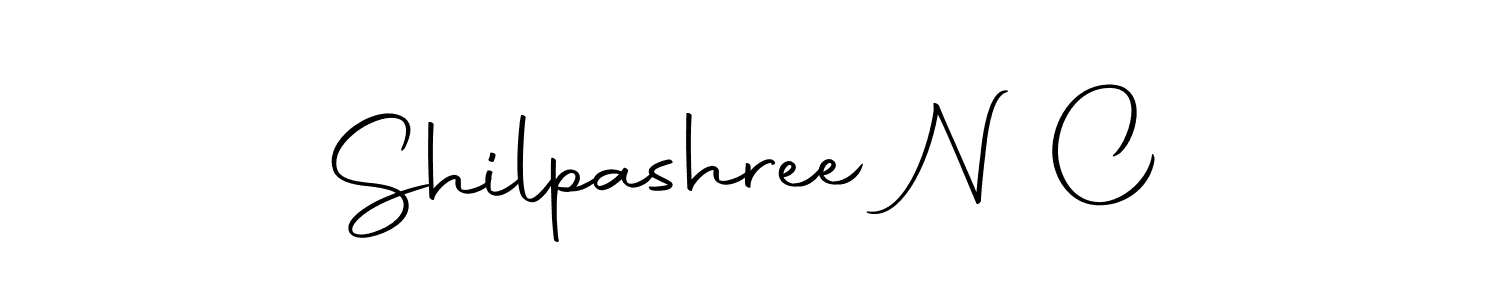 Design your own signature with our free online signature maker. With this signature software, you can create a handwritten (Autography-DOLnW) signature for name Shilpashree N C. Shilpashree N C signature style 10 images and pictures png