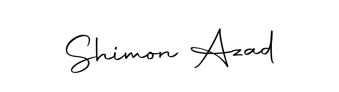 Make a short Shimon Azad signature style. Manage your documents anywhere anytime using Autography-DOLnW. Create and add eSignatures, submit forms, share and send files easily. Shimon Azad signature style 10 images and pictures png