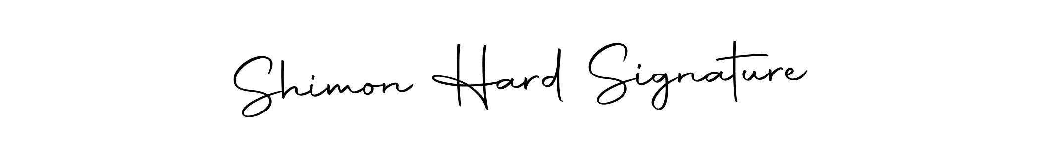 Design your own signature with our free online signature maker. With this signature software, you can create a handwritten (Autography-DOLnW) signature for name Shimon Hard Signature. Shimon Hard Signature signature style 10 images and pictures png