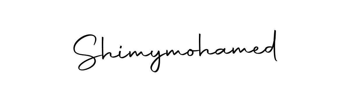Make a beautiful signature design for name Shimymohamed. With this signature (Autography-DOLnW) style, you can create a handwritten signature for free. Shimymohamed signature style 10 images and pictures png