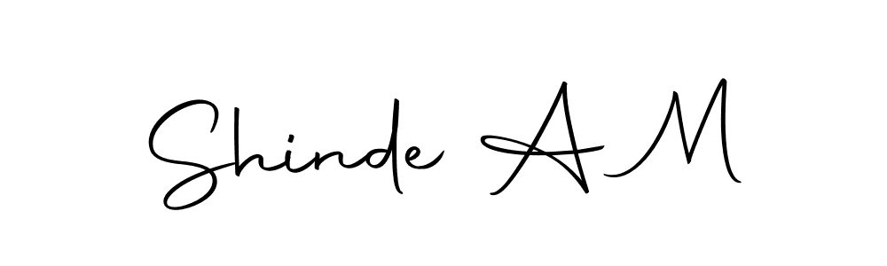 if you are searching for the best signature style for your name Shinde A M. so please give up your signature search. here we have designed multiple signature styles  using Autography-DOLnW. Shinde A M signature style 10 images and pictures png