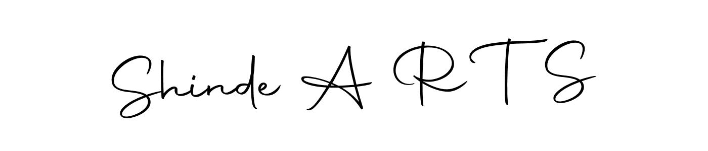 Use a signature maker to create a handwritten signature online. With this signature software, you can design (Autography-DOLnW) your own signature for name Shinde A R T S. Shinde A R T S signature style 10 images and pictures png