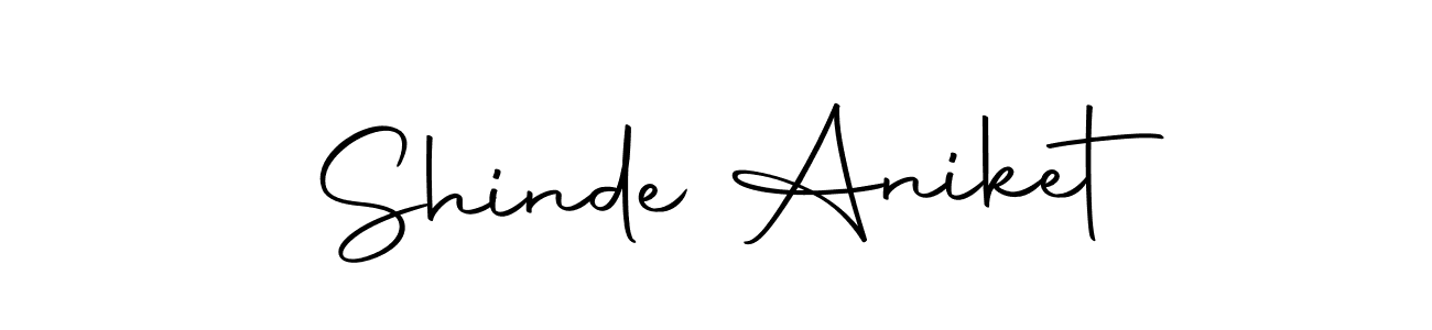 You can use this online signature creator to create a handwritten signature for the name Shinde Aniket. This is the best online autograph maker. Shinde Aniket signature style 10 images and pictures png