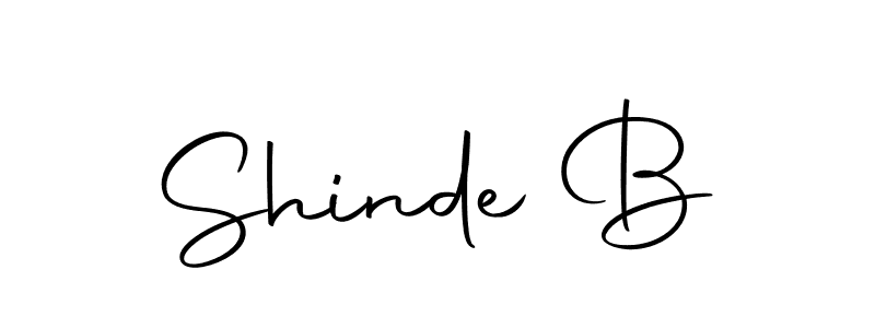 Create a beautiful signature design for name Shinde B. With this signature (Autography-DOLnW) fonts, you can make a handwritten signature for free. Shinde B signature style 10 images and pictures png
