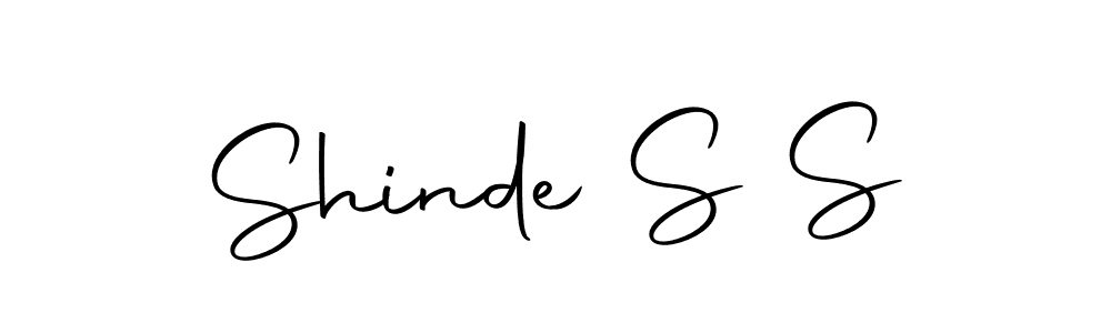 Create a beautiful signature design for name Shinde S S. With this signature (Autography-DOLnW) fonts, you can make a handwritten signature for free. Shinde S S signature style 10 images and pictures png