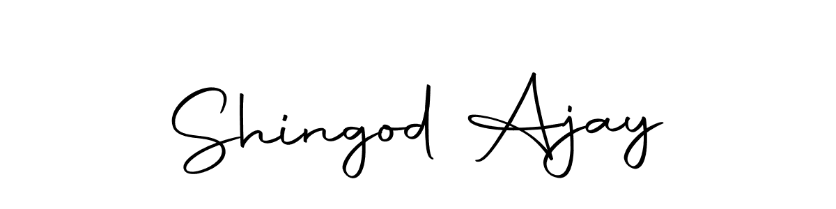 How to make Shingod Ajay name signature. Use Autography-DOLnW style for creating short signs online. This is the latest handwritten sign. Shingod Ajay signature style 10 images and pictures png