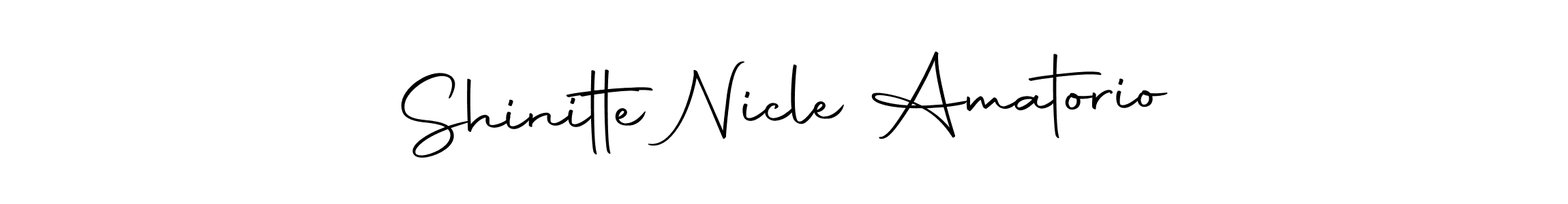 Make a beautiful signature design for name Shinitte Nicle Amatorio. With this signature (Autography-DOLnW) style, you can create a handwritten signature for free. Shinitte Nicle Amatorio signature style 10 images and pictures png
