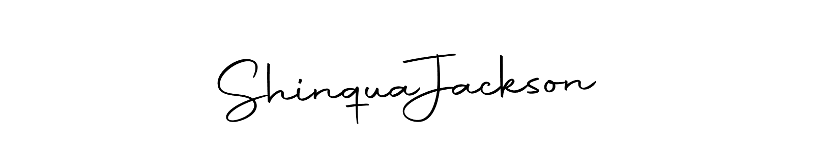 Design your own signature with our free online signature maker. With this signature software, you can create a handwritten (Autography-DOLnW) signature for name Shinqua  Jackson. Shinqua  Jackson signature style 10 images and pictures png