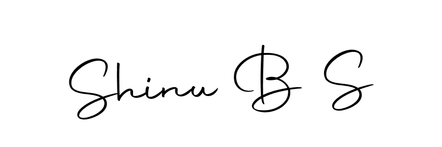 Create a beautiful signature design for name Shinu B S. With this signature (Autography-DOLnW) fonts, you can make a handwritten signature for free. Shinu B S signature style 10 images and pictures png