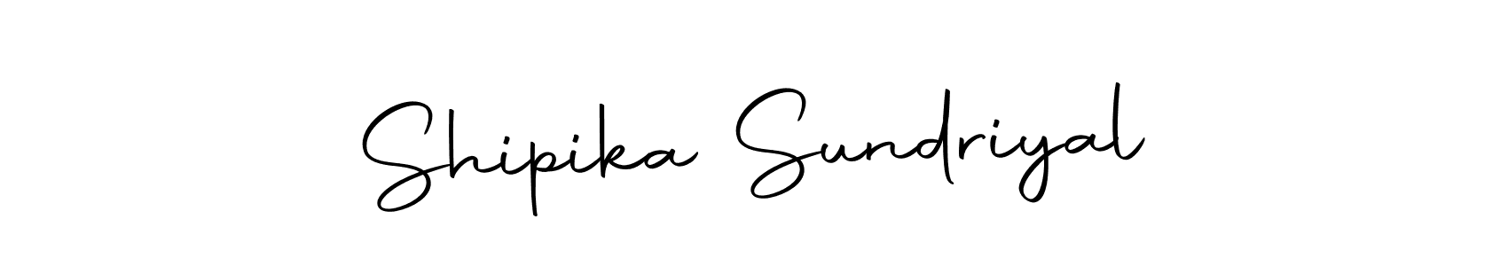 How to make Shipika Sundriyal signature? Autography-DOLnW is a professional autograph style. Create handwritten signature for Shipika Sundriyal name. Shipika Sundriyal signature style 10 images and pictures png