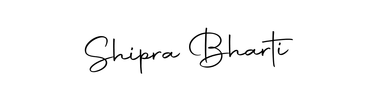 Design your own signature with our free online signature maker. With this signature software, you can create a handwritten (Autography-DOLnW) signature for name Shipra Bharti. Shipra Bharti signature style 10 images and pictures png