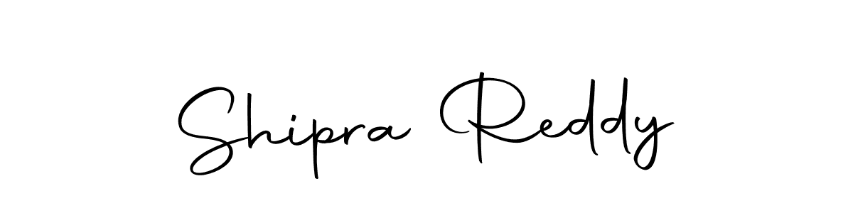 How to make Shipra Reddy name signature. Use Autography-DOLnW style for creating short signs online. This is the latest handwritten sign. Shipra Reddy signature style 10 images and pictures png