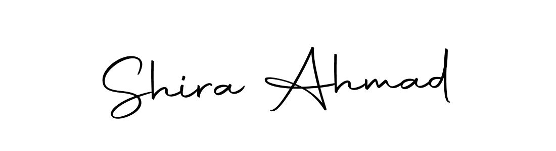 Create a beautiful signature design for name Shira Ahmad. With this signature (Autography-DOLnW) fonts, you can make a handwritten signature for free. Shira Ahmad signature style 10 images and pictures png