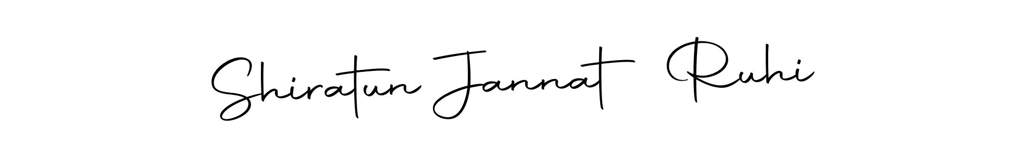 if you are searching for the best signature style for your name Shiratun Jannat Ruhi. so please give up your signature search. here we have designed multiple signature styles  using Autography-DOLnW. Shiratun Jannat Ruhi signature style 10 images and pictures png