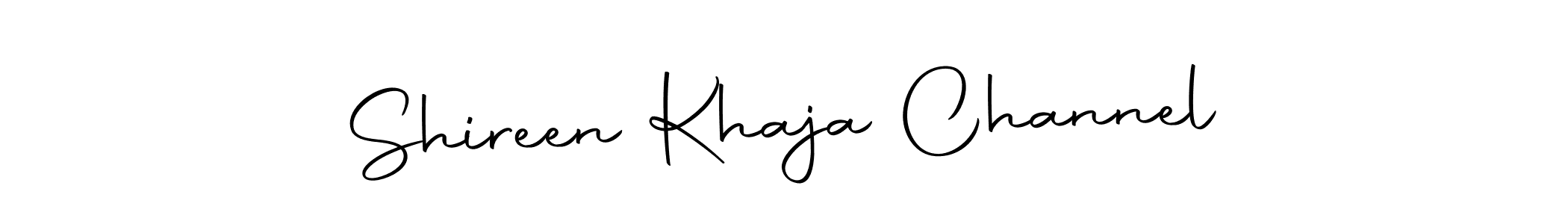 Autography-DOLnW is a professional signature style that is perfect for those who want to add a touch of class to their signature. It is also a great choice for those who want to make their signature more unique. Get Shireen Khaja Channel name to fancy signature for free. Shireen Khaja Channel signature style 10 images and pictures png