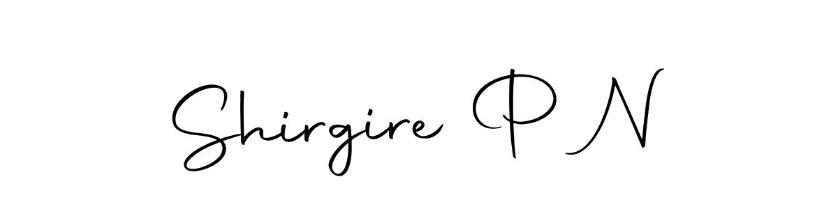 Design your own signature with our free online signature maker. With this signature software, you can create a handwritten (Autography-DOLnW) signature for name Shirgire P N. Shirgire P N signature style 10 images and pictures png