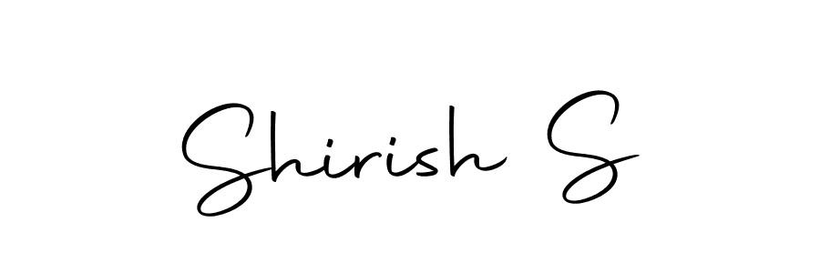 The best way (Autography-DOLnW) to make a short signature is to pick only two or three words in your name. The name Shirish S include a total of six letters. For converting this name. Shirish S signature style 10 images and pictures png