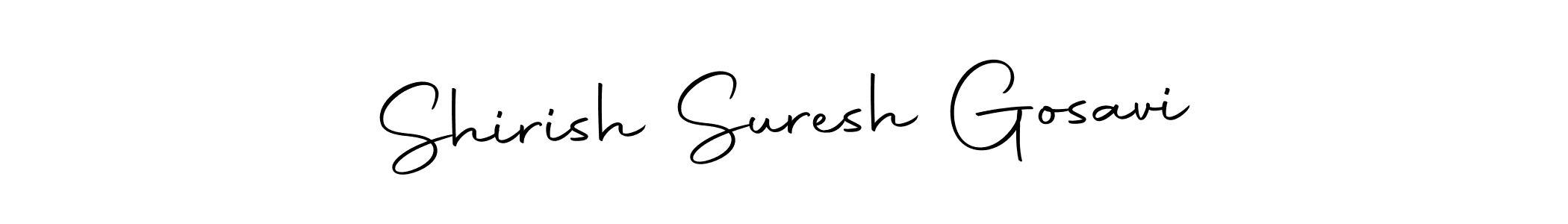 Make a beautiful signature design for name Shirish Suresh Gosavi. With this signature (Autography-DOLnW) style, you can create a handwritten signature for free. Shirish Suresh Gosavi signature style 10 images and pictures png